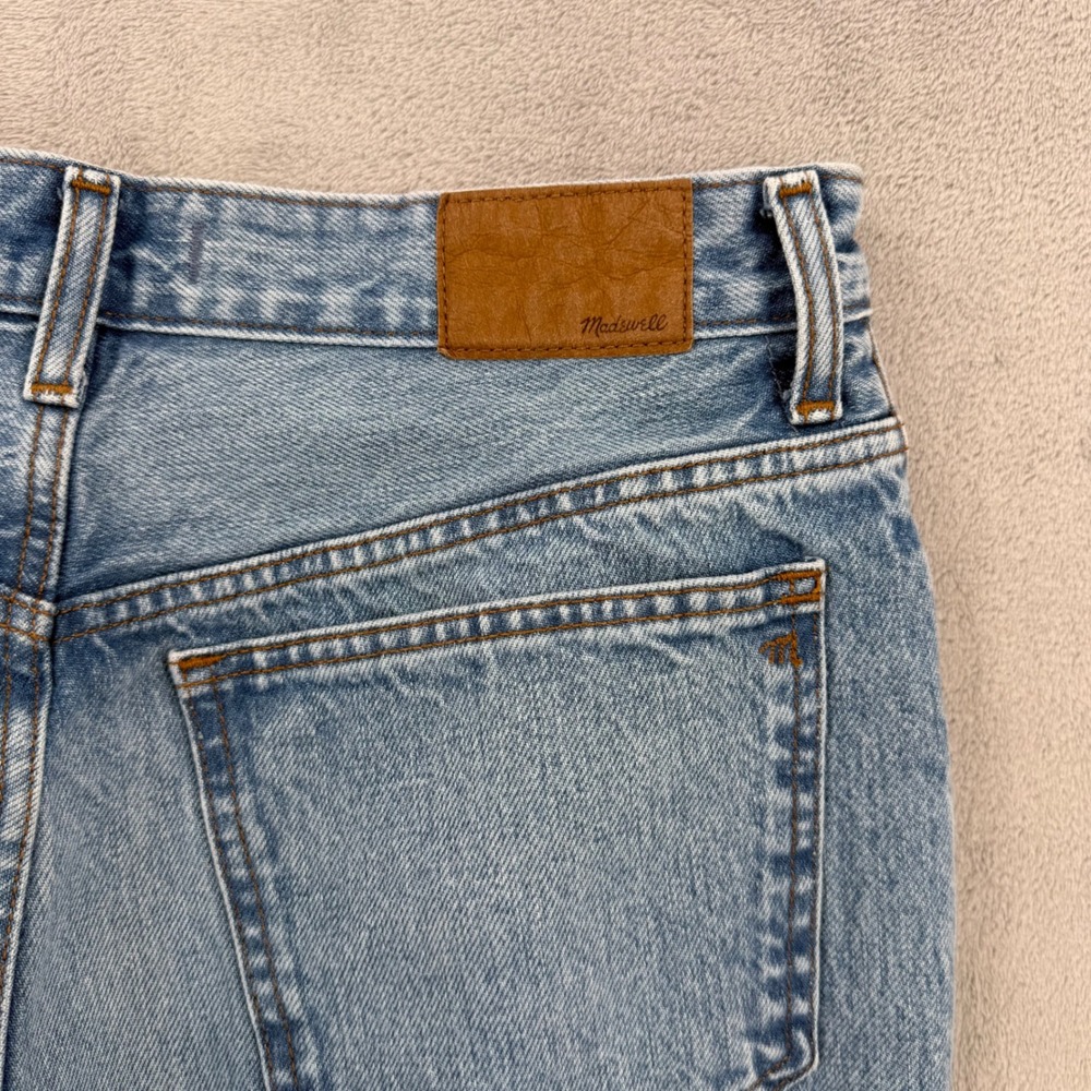 Madewell 90s Straight Jeans Light Wash High Rise Denim Pants Women's Size 29 - Picture 13 of 16